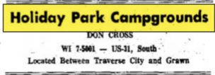 Holiday Park Campground - June 1969 Ad